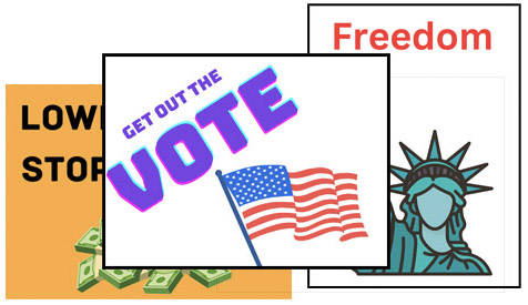 Protest signs example